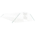 VidaXL Tuinkas met stalen frame 64 m² 16x4x2 m wit