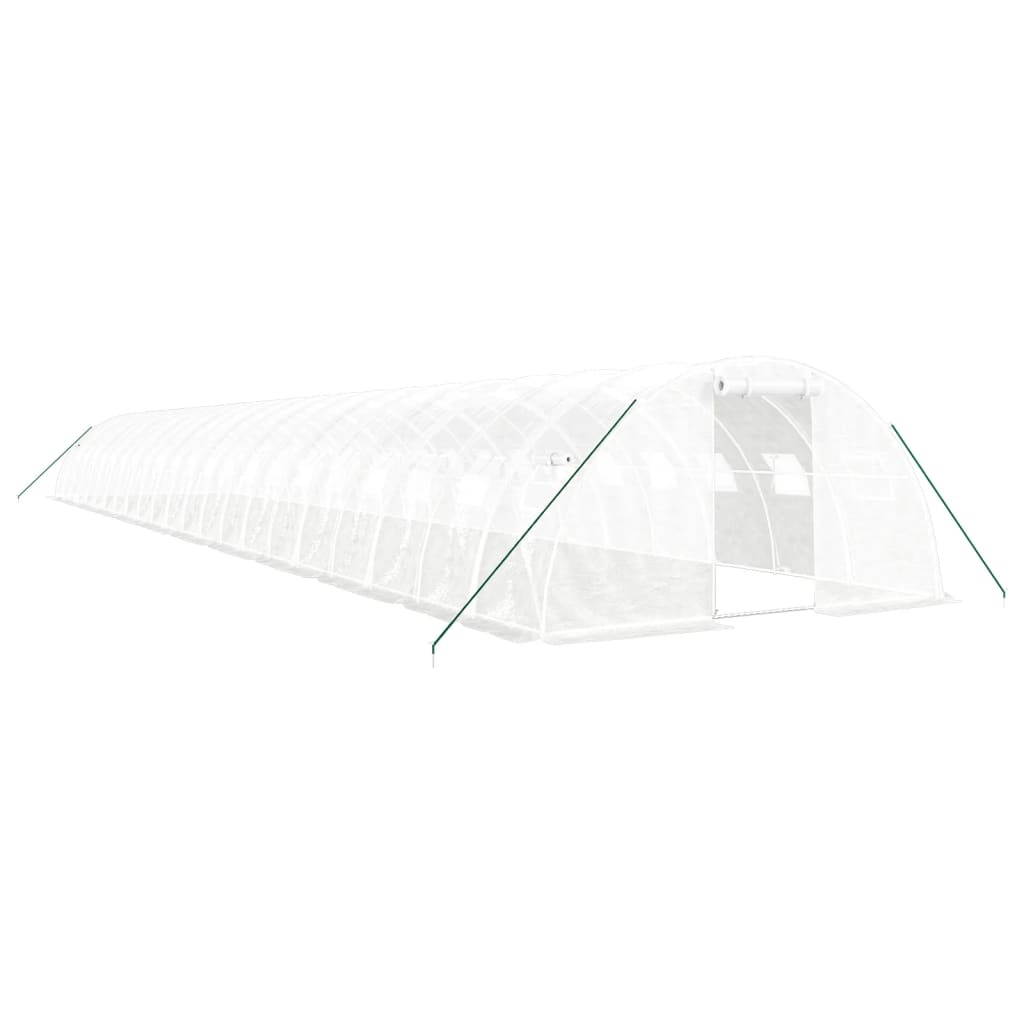 VidaXL Tuinkas met stalen frame 88 m² 22x4x2 m wit
