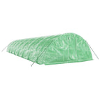 VidaXL Tuinkas met stalen frame 80 m² 16x5x2,3 m groen