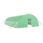 VidaXL Tuinkas met stalen frame 72 m² 12x6x2,85 m groen