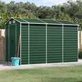 VidaXL Tuinschuur 191x300x198 cm gegalvaniseerd staal groen