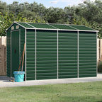 VidaXL Tuinschuur 191x300x198 cm gegalvaniseerd staal groen