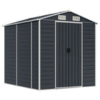 VidaXL Tuinschuur 191x215x198 cm gegalvaniseerd staal antracietkleurig