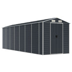 VidaXL Tuinschuur 191x640x198 cm gegalvaniseerd staal antracietkleurig