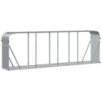 Vidaxl houthouder lichtgrijs 300x45x100 cm gegalvaniseerd staal
