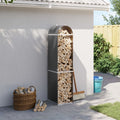Vidaxl houthouder antraciet 40x45x170 cm gegalvaniseerd staal