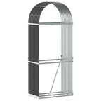 Vidaxl houthouder antraciet 80x45x190 cm gegalvaniseerd staal