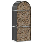 Vidaxl houthouder antraciet 80x45x190 cm gegalvaniseerd staal