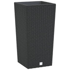 Vidaxl plantenbak uitneembare bak rattan-look 11 26,5 l pp antraciet