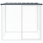 Vidaxl kippenhok met dak 103x98x90 cm gegalvaniseerd staal antraciet