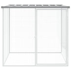 Vidaxl kippenhok met dak 103x98x90 cm gegalvaniseerd staal lichtgrijs