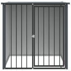 Vidaxl hondenhok met dak 110x103x109 cm gegalvaniseerd staal zwart