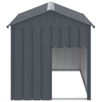 Vidaxl hondenhok met dak 117x153x123 cm gegalvaniseerd staal antraciet