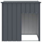 Vidaxl hondenhok met dak antraciet 110x103x109 cm gegalvaniseerd staal