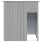VidaXL Hondenhok met dak 165x153x181 cm gegalvaniseerd staal grijs