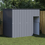 VidaXL Hondenhok met dak 214x153x181 cm gegalvaniseerd staal antraciet