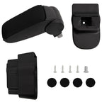 Vidaxl armsteun 12x37x(31-48) cm abs zwart