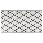 Vidaxl buitenkleed omkeerbaar 80x150 cm grijs en wit