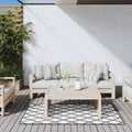 Vidaxl buitenkleed omkeerbaar 80x150 cm grijs en wit
