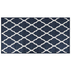 Vidaxl buitenkleed omkeerbaar 80x150 cm marineblauw en wit