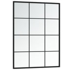 Vidaxl wandspiegels 3 st 80x60 cm metaal zwart