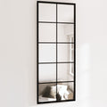 Vidaxl wandspiegels 2 st 100x40 cm metaal zwart