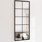 Vidaxl wandspiegels 2 st 100x40 cm metaal zwart