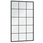 VidaXL Wandspiegels 6 st 100x60 cm metaal zwart