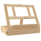 Vidaxl tafelezel met lade 33,5x25,5x7 cm massief grenenhout