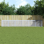 VidaXL Kippenhok met dak 603x98x90 cm gegalvaniseerd staal antraciet