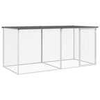 Vidaxl kippenhok met dak antraciet 203x98x90 cm gegalvaniseerd staal