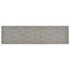 Vidaxl keukenmat wasbaar geruit 45x150 cm fluweel