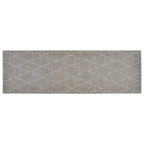 Vidaxl keukenmat wasbaar geruit 60x180 cm fluweel