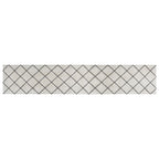 Vidaxl keukenmat wasbaar geblokt 60x300 cm fluweel