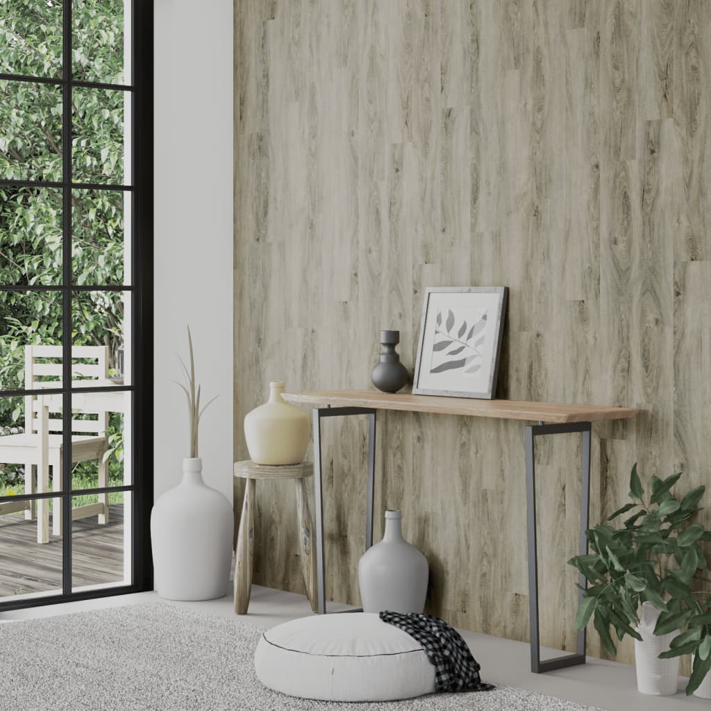Vidaxl wandpanelen houtlook 4,12 m² pvc grijs