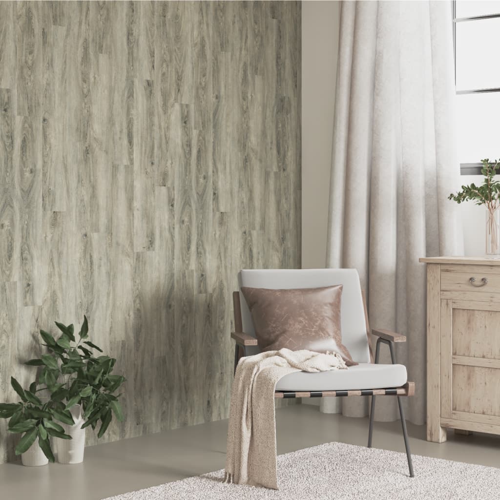 Vidaxl wandpanelen houtlook 4,12 m² pvc grijs
