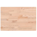 Vidaxl wastafelblad 60x40x2,5 cm massief beukenhout