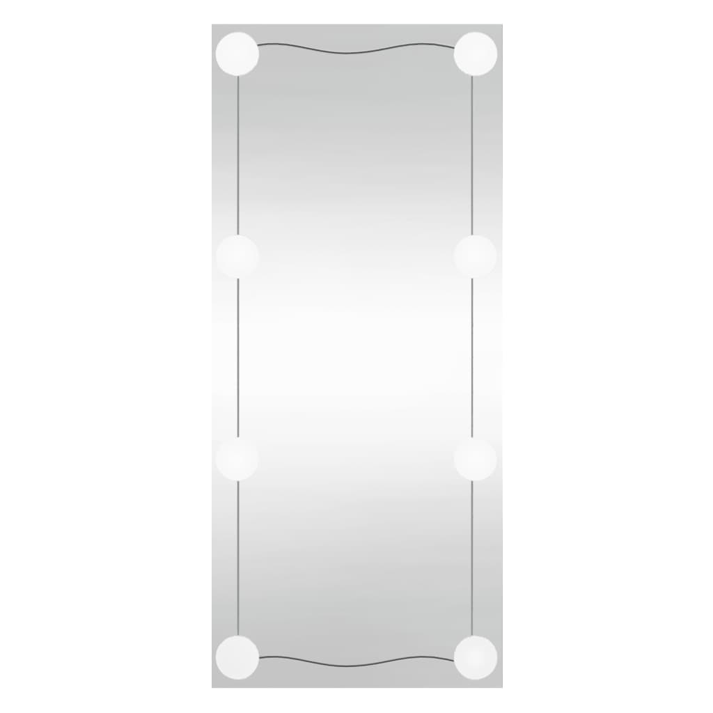 Vidaxl wandspiegel met led's rechthoekig 30x80 cm glas