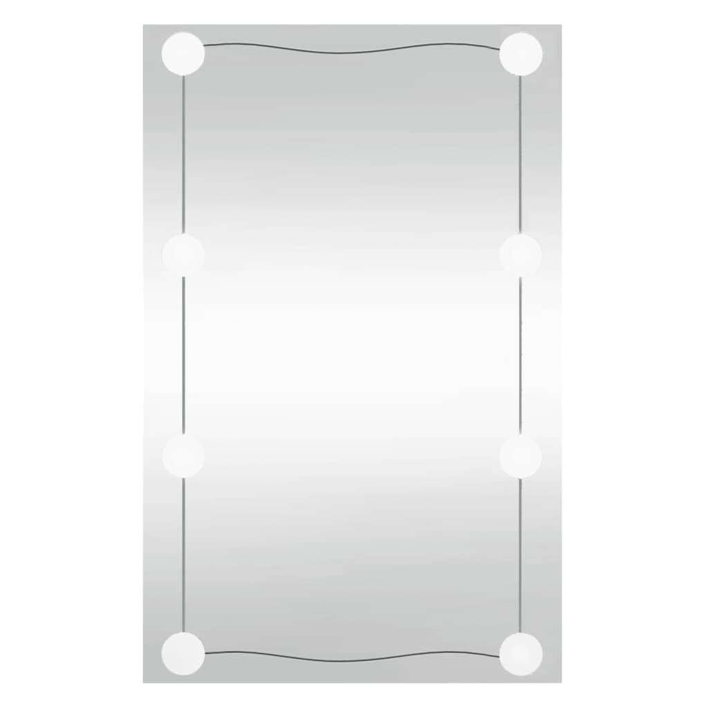 Vidaxl wandspiegel met led's rechthoekig 40x60 cm glas