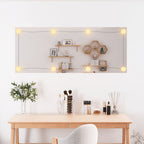 Vidaxl wandspiegel met led's rechthoekig 40x100 cm glas