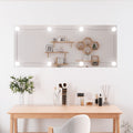 Vidaxl wandspiegel met led's rechthoekig 40x100 cm glas
