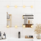 Vidaxl wandspiegel met led's rechthoekig 50x60 cm glas