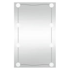 Vidaxl wandspiegel met led's rechthoekig 50x80 cm glas