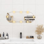 Vidaxl wandspiegel met led's ovaal 30x70 cm glas