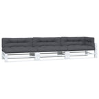Vidaxl palletkussens 7 st stof antracietkleurig