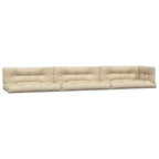 VidaXL Palletkussens 7 st stof beige