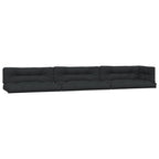VidaXL Palletkussens 7 st stof zwart