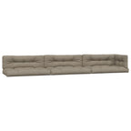 VidaXL Palletkussens 7 st stof taupe