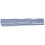 VidaXL Palletkussens 7 st stof gestreept wit en blauw