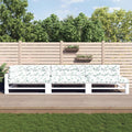 Vidaxl palletkussens 7 st bladpatroon stof